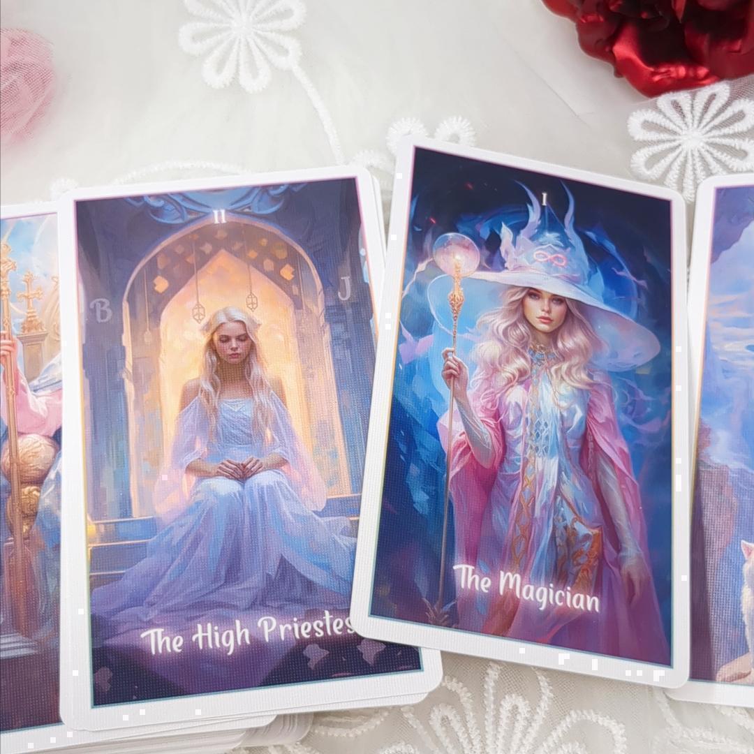 【正規品タロットカード】淡い色彩基調の美麗イラスト✨ファンタジー世界のタロット