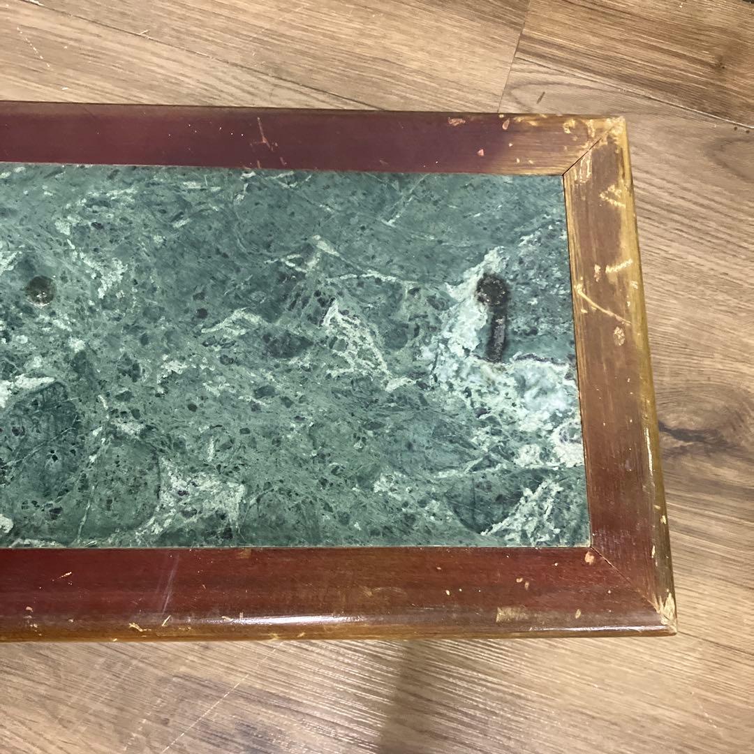 A-1 古道具 花台 飾り台 天然石 大理石 アンティーク 盆栽台 木彫り