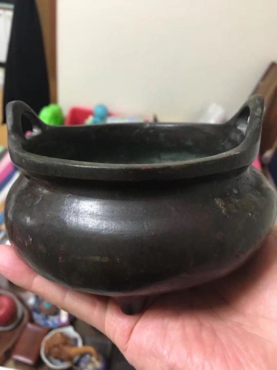 銅炉 古銅 香道 銅製 明代 三足銅炉