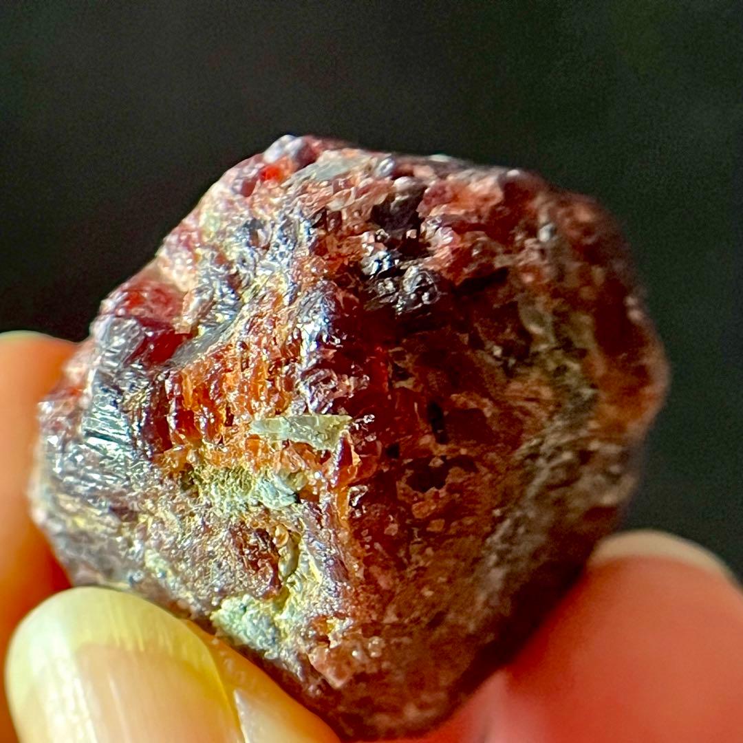 巨大 レッド ガーネット 163.65ct 原石 鉱物 天然石 パワーストーン