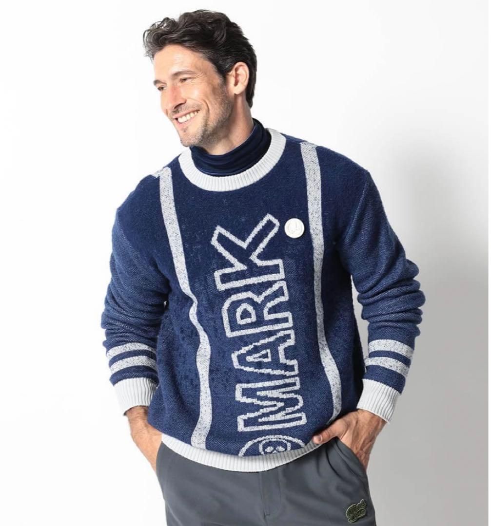 マークアンドロナ　セーター　ブルー