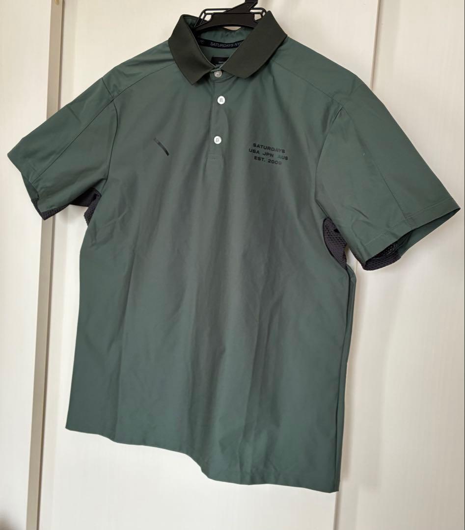 サタデーズNYCゴルフ　Tech SS Polo Shirt Khaki