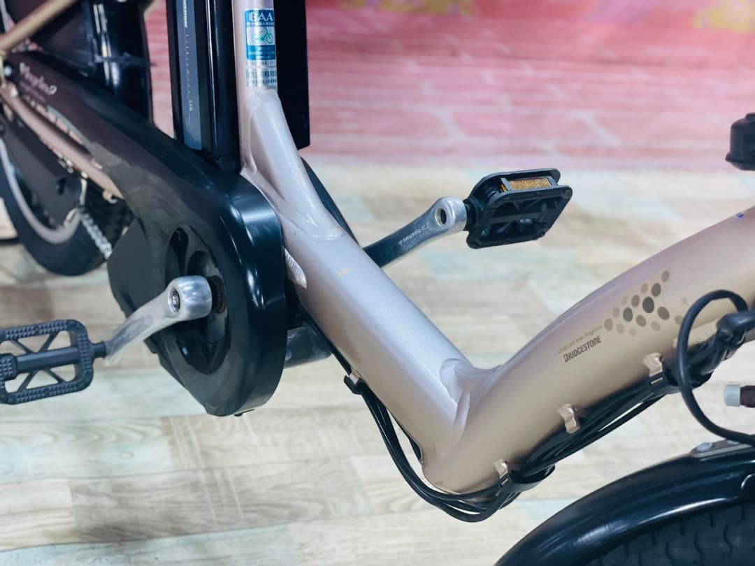 K2514 電動自転車ブリヂストン アンジェリーノ 子供乗せ 20インチ送料無料