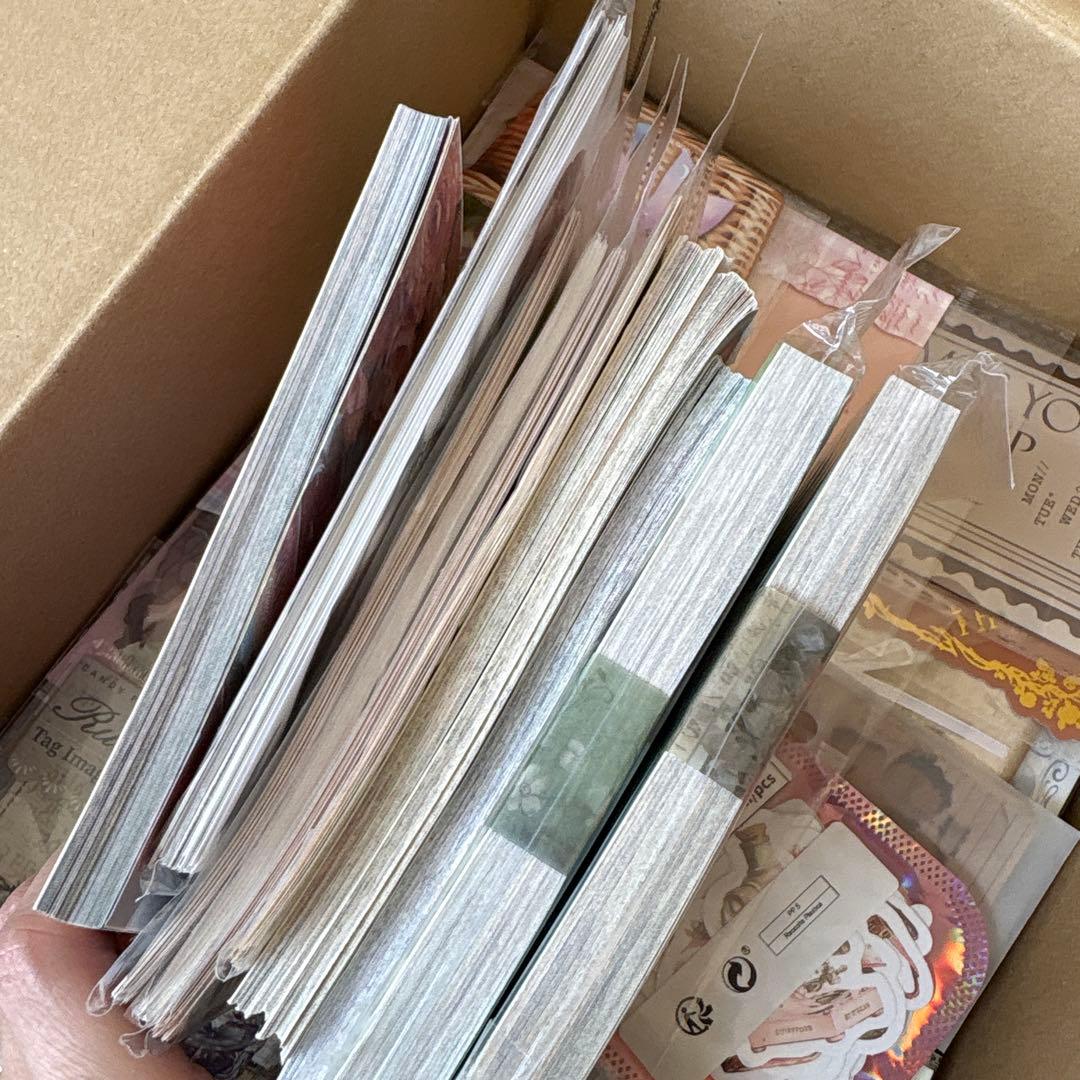 3 断捨離　セット　コラージュ　まとめ　素材　日記　紙もの　おすそ分け