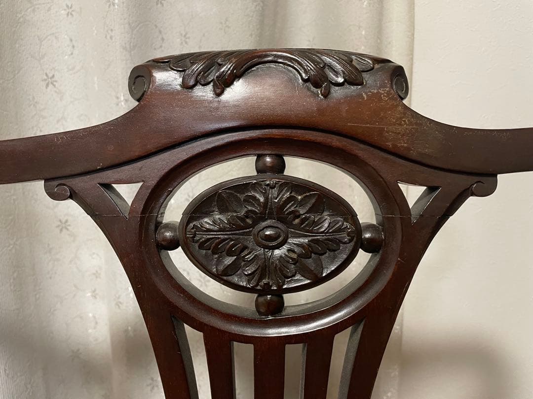 英国アンティーク マホガニー 2シーター ソファ　長椅子