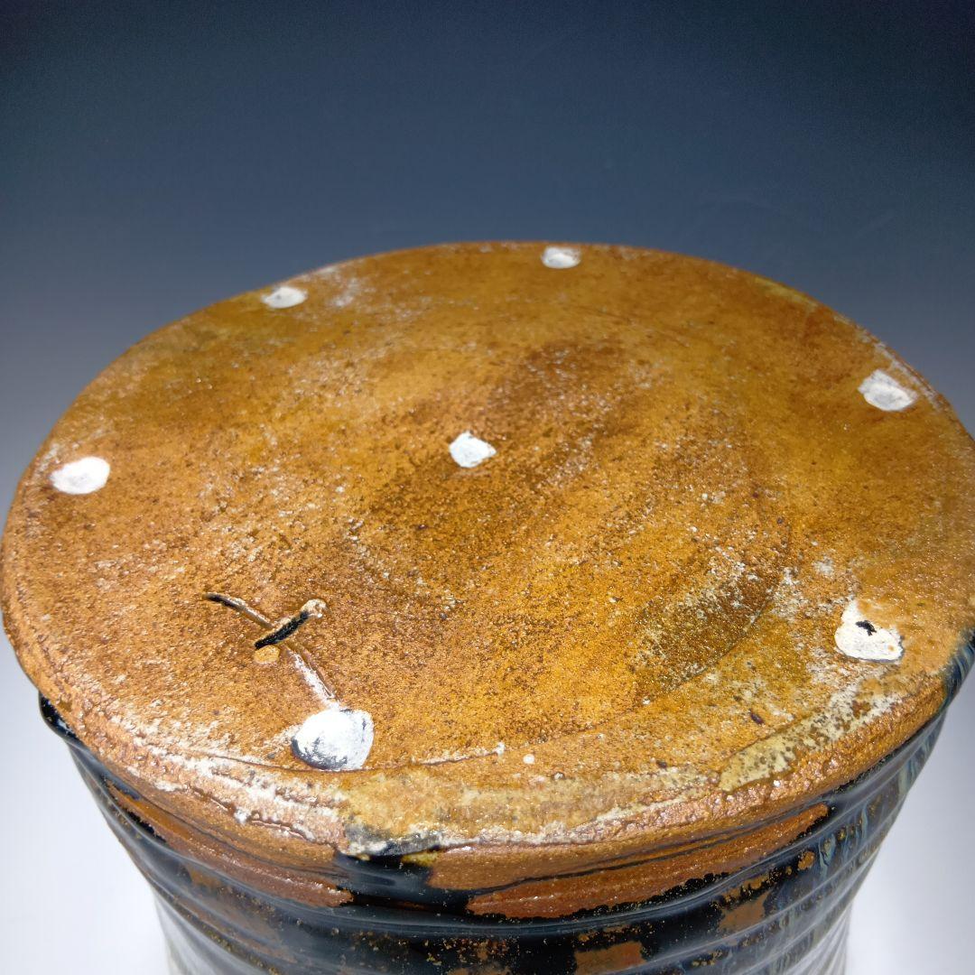 茶道具　徳澤守俊造　朝鮮唐津水指　 共箱　未使用品　美品