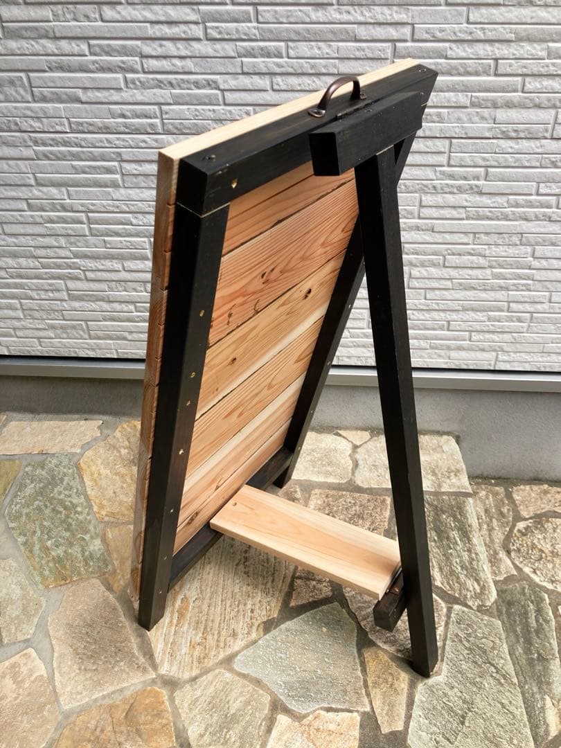 サイズオーダー　Ａ型看板　杉　かっこいい　オリジナル　おまけ