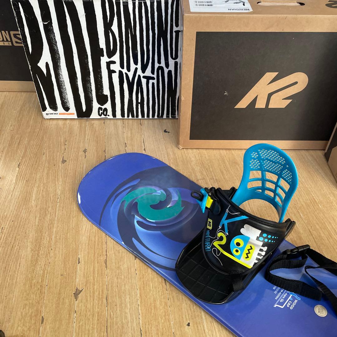 OXYGEN×K2　キッズスノーボード　バイン付3点セット　108㎝