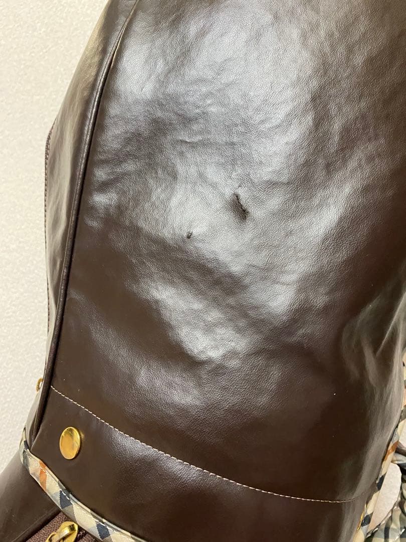 ブラウンレザーキャディバッグ