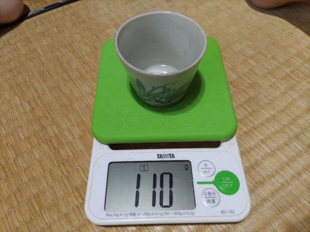 古伊万里　そば猪口　楓・紅葉　初期様式・生掛釉薬　無傷　110ｇ