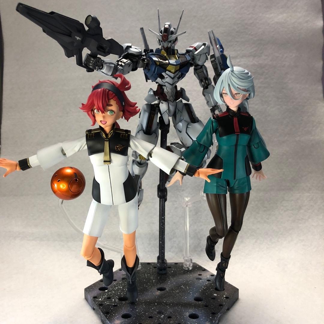 hg  ガンダムエアリアル　他　塗装完成品　水星の魔女