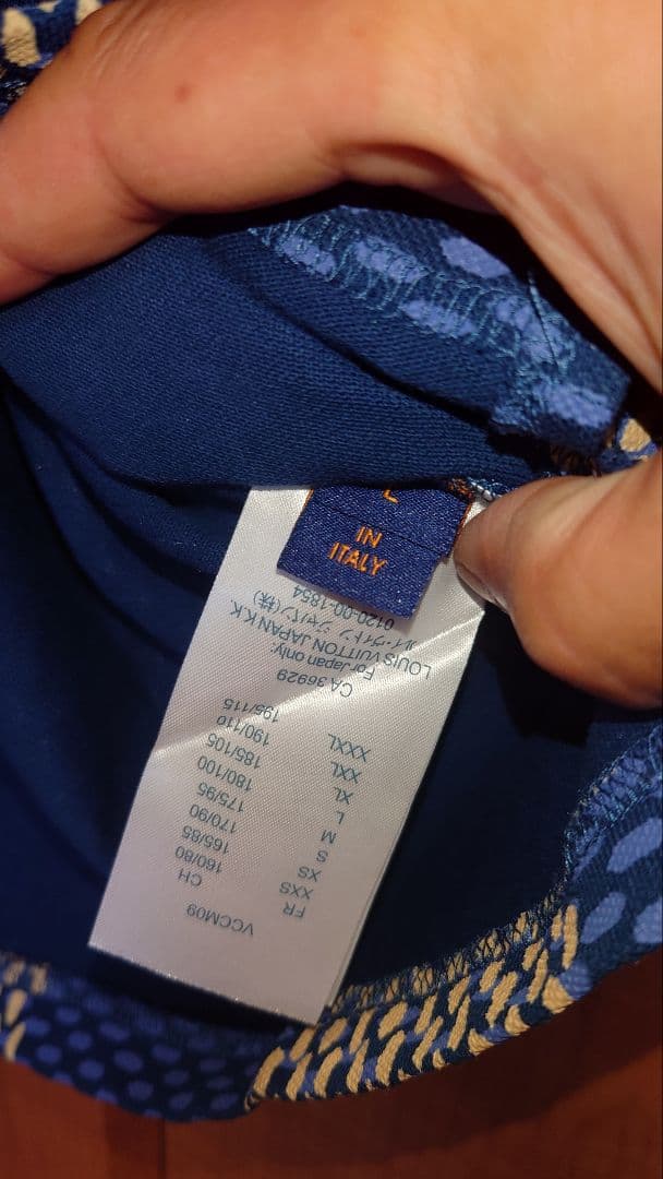 LOUIS VUITTON チェック柄ポロシャツLサイズ