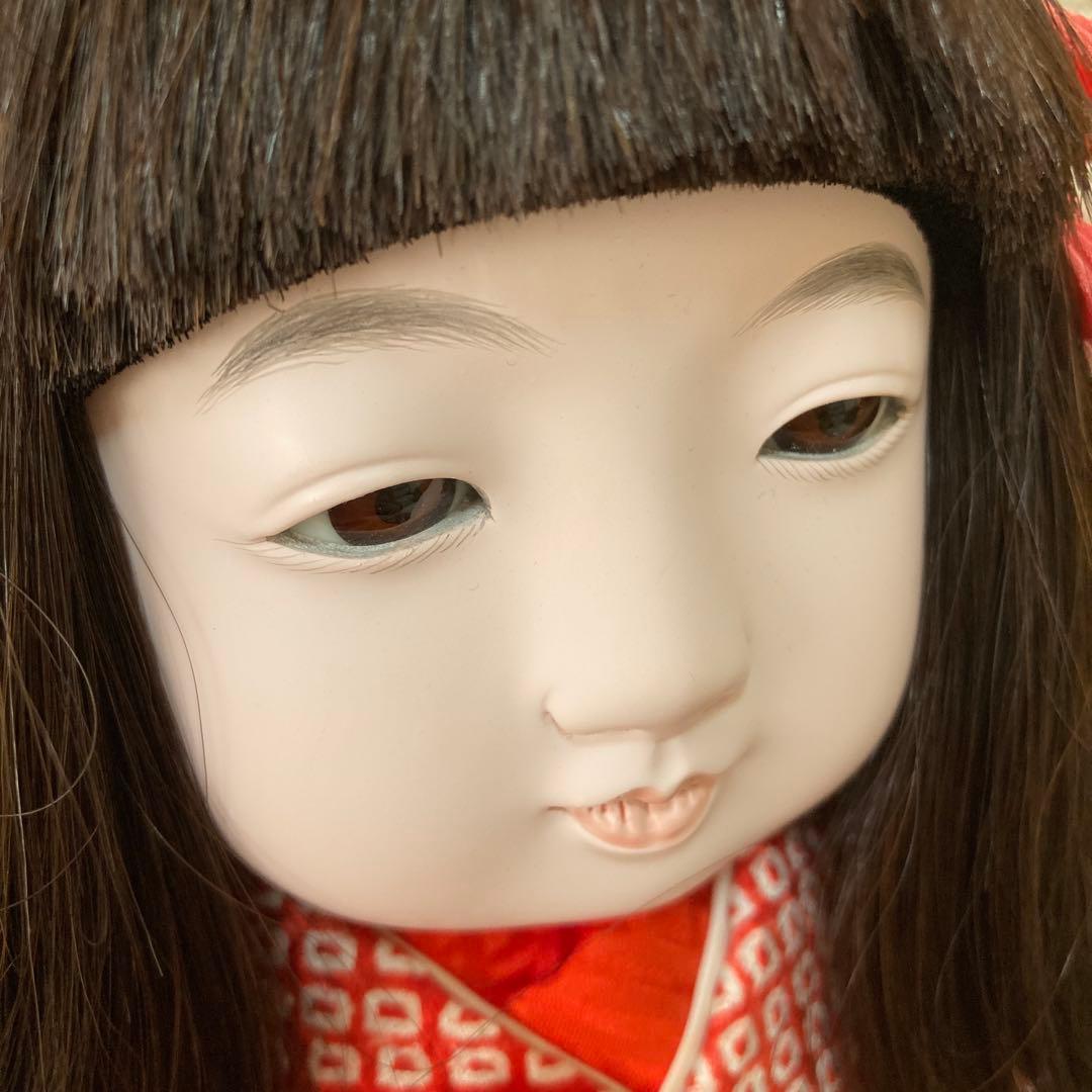 週末のみ大値下げ　お座り市松人形　東光作　着せ替え可能　縮緬和服　傷なし