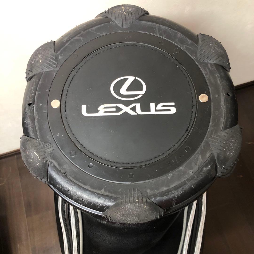 連休特価　Lexus ✖️Admiralキャディバッグ 黒 ストライプ