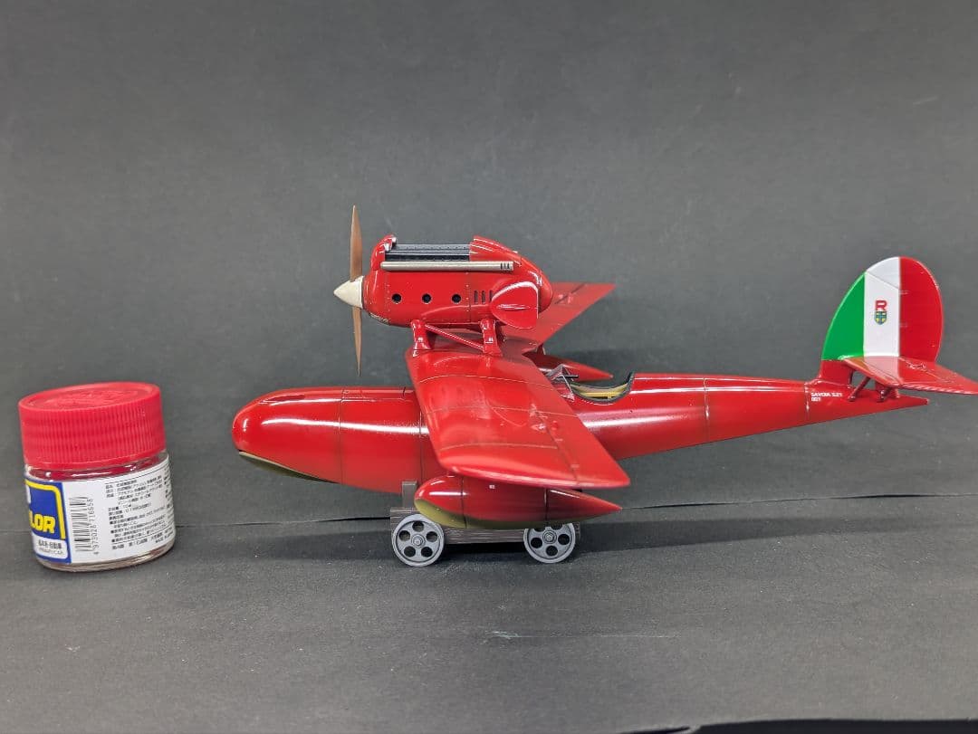 紅の豚　1/48 サボイアS21 プラモデル完成品