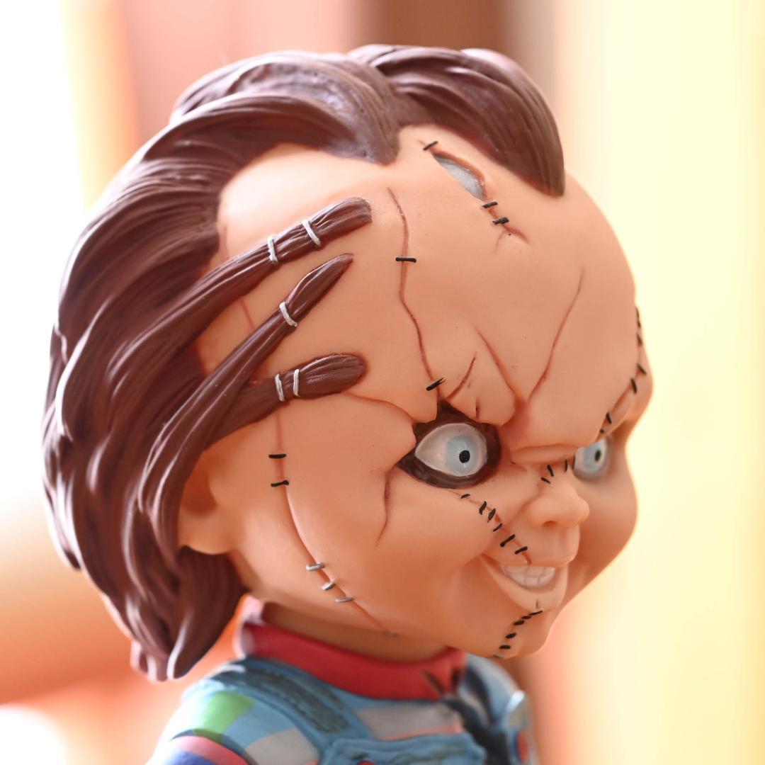 希少 チャイルドプレイ チャッキー ボブルヘッドバンク 首振りフィギュア