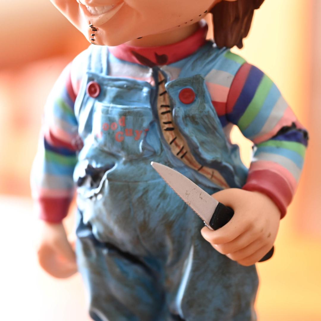 希少 チャイルドプレイ チャッキー ボブルヘッドバンク 首振りフィギュア