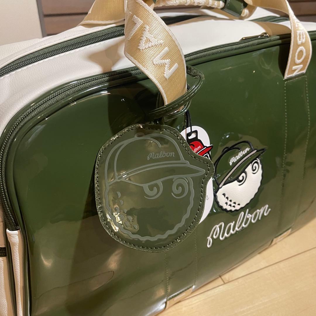 MALBON GOLF マルボンゴルフ ボストンバッグ ゴルフバッグ エナメル緑