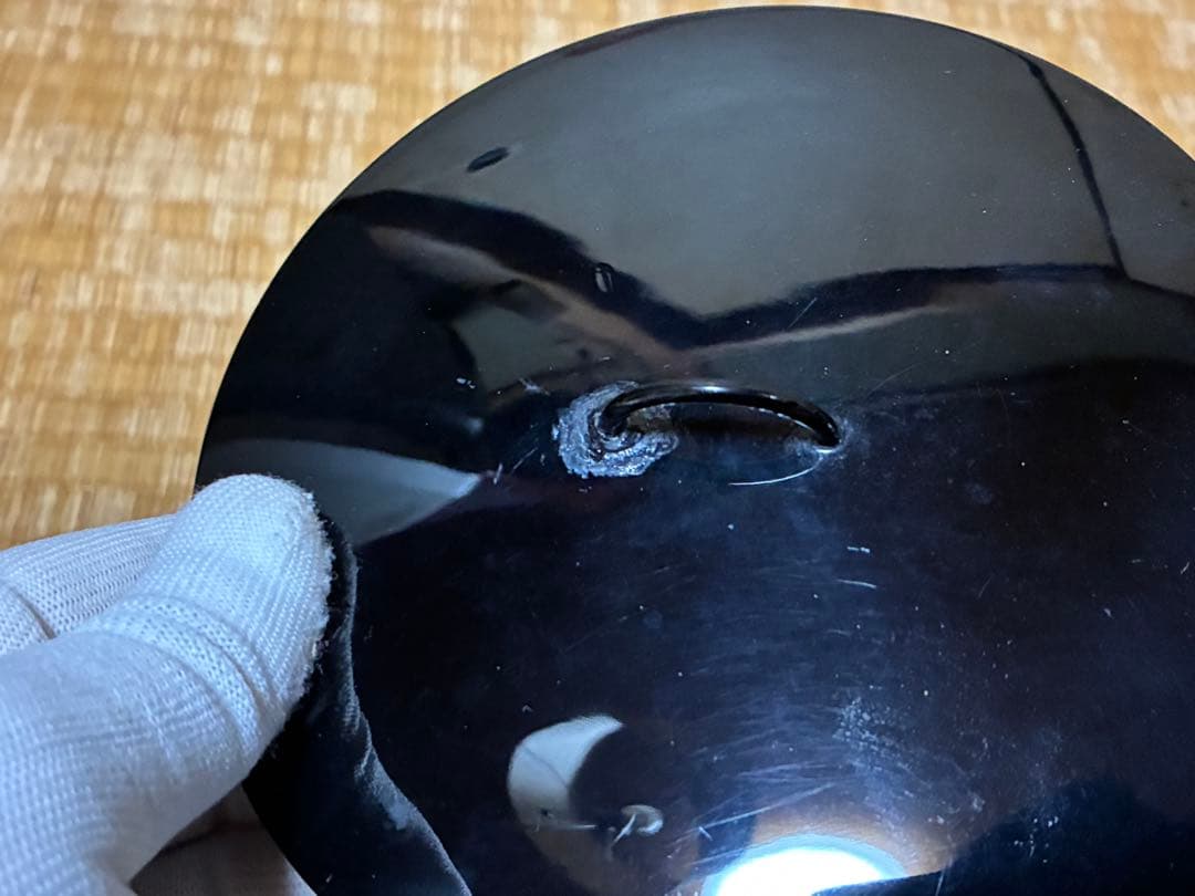 茶道具 紅安南 水指 【黒石窯】印あり 共箱