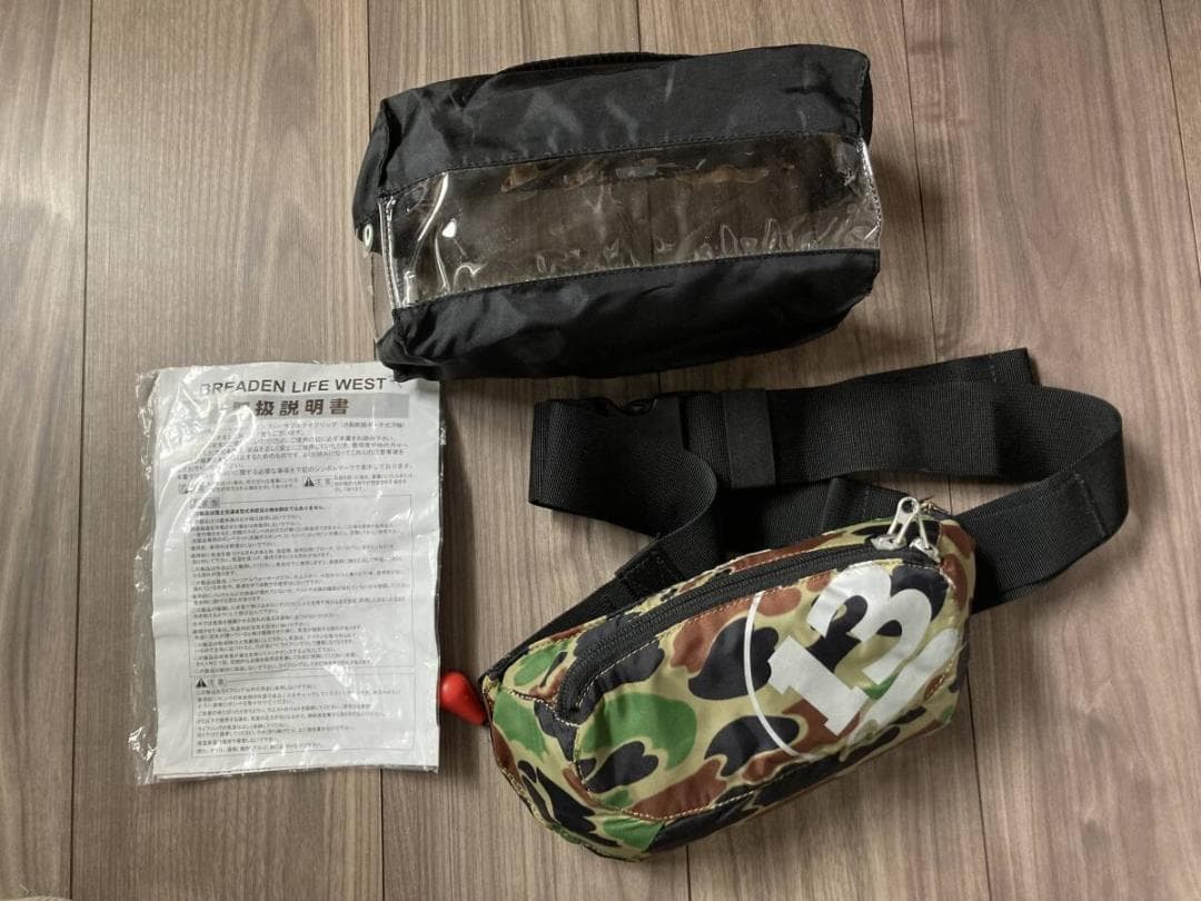 BREADEN ブリーデン ライフウエスト サンドカモ （自動膨張ポーチ式浮輪）