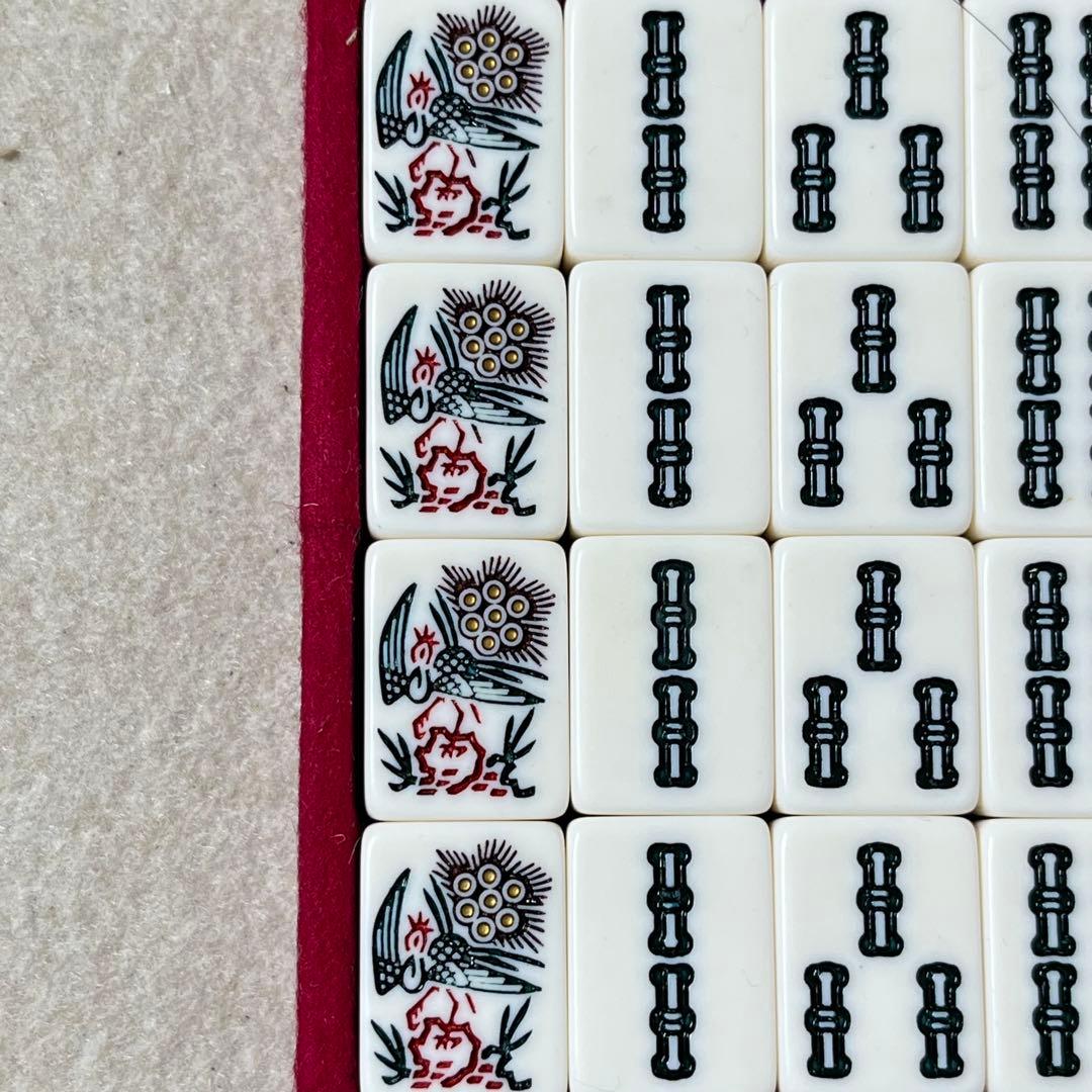 ミズノ丸一 瑞雲 背緑 金彩 トランプ類税 麻雀牌