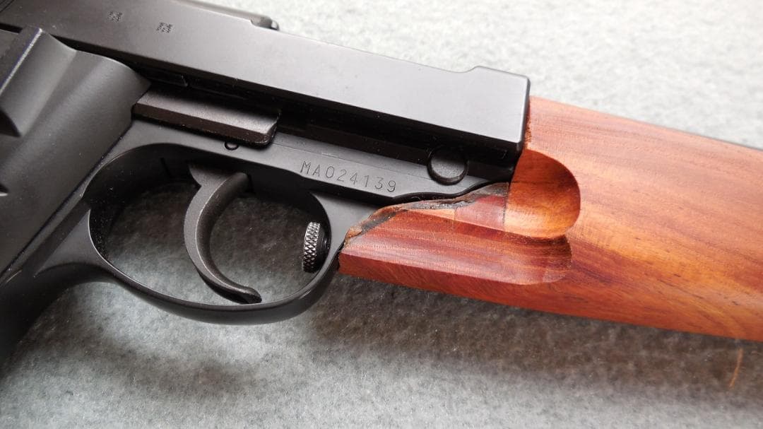 マルゼン ワルサーP38 デタッチャブル本体+木製ストック+写真の物