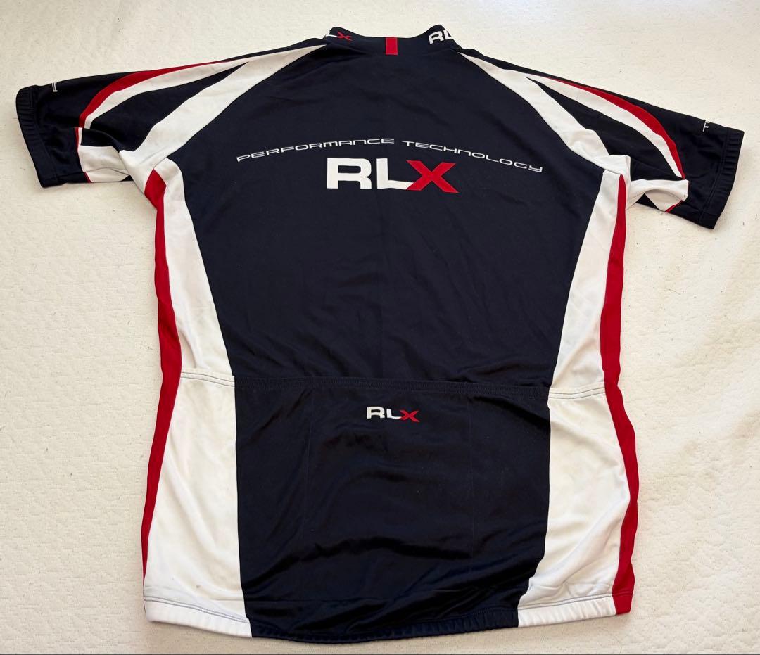 ラルフローレン　RLX サイクルジャージ ネイビー/レッド/ホワイト