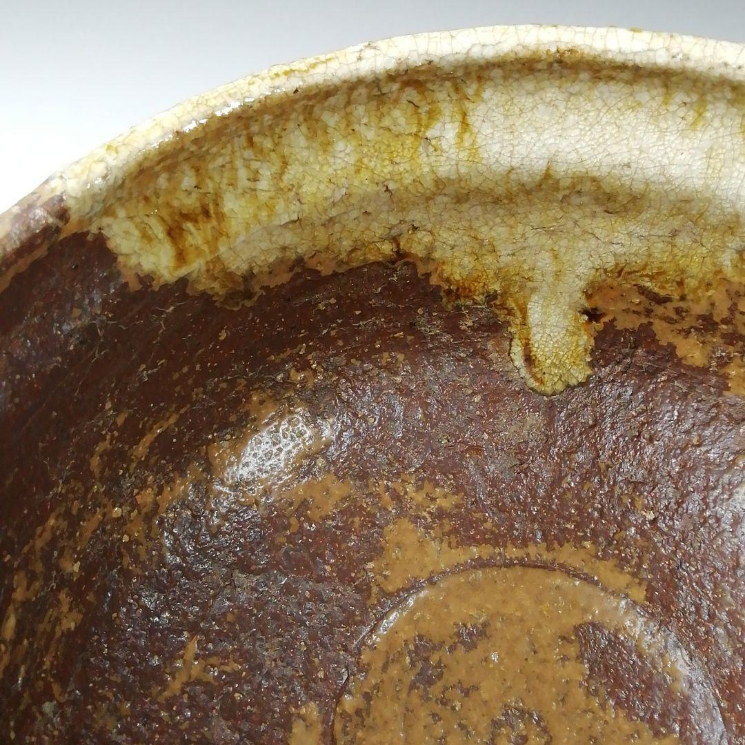Ｔ２２８　茶碗　『瀬戸伊賀　茶碗』『野田東山作』　共箱　抹茶碗　茶道具