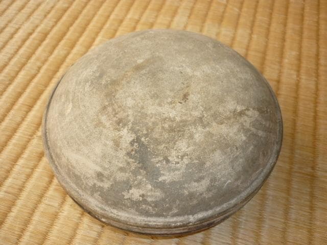 ■希少 美品 1600年頃（江戸初期）！古瀬戸（外観素焼き、内側黄瀬戸） 香合