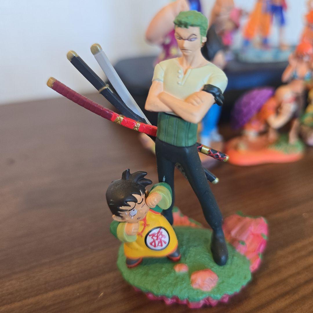 ドラゴンボールカプセル ワンピースコラボ 彩色フルコンプ