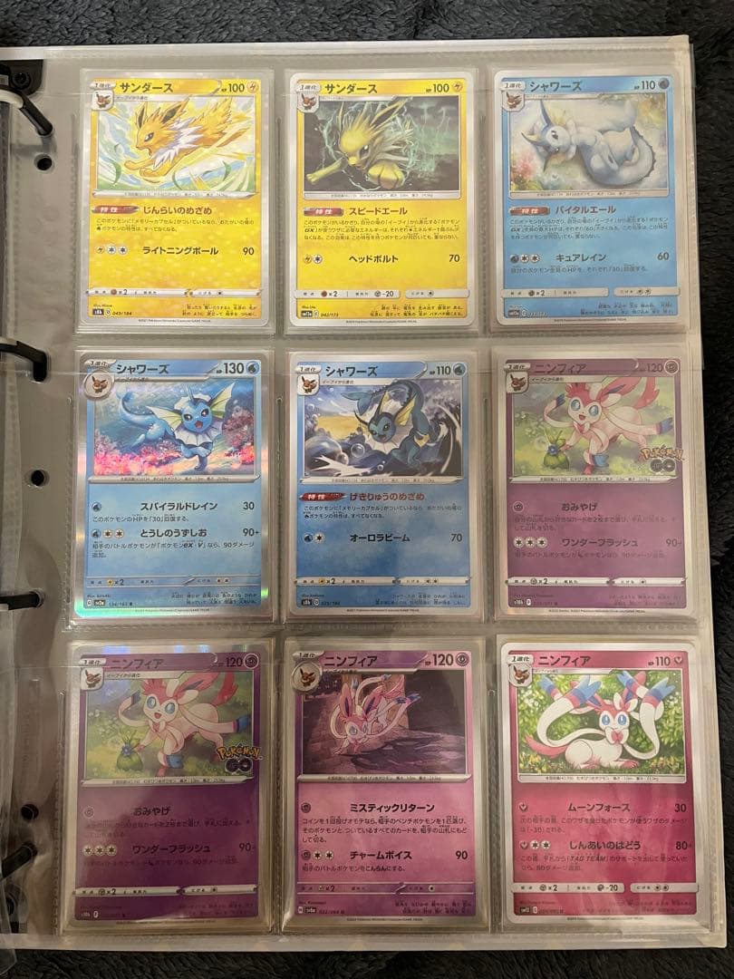 ポケモンカード　引退品　ブイズのみ　ファイル付き