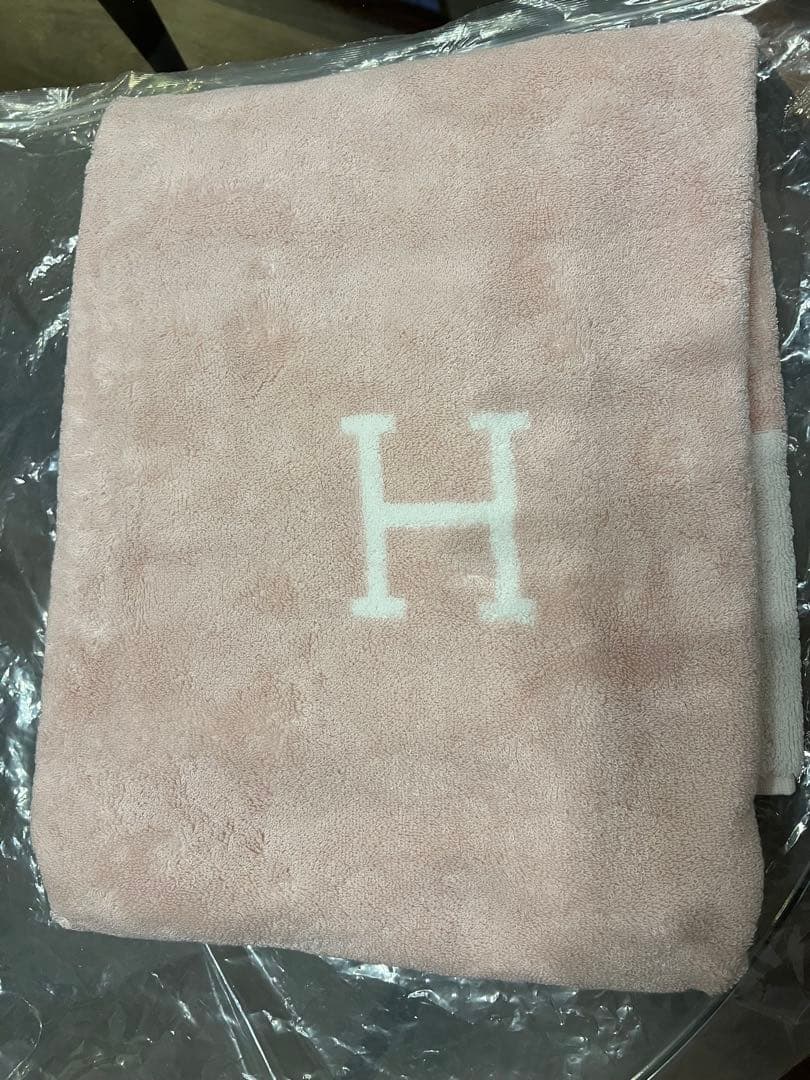 エルメス バスタオル アヴァロン ピンク