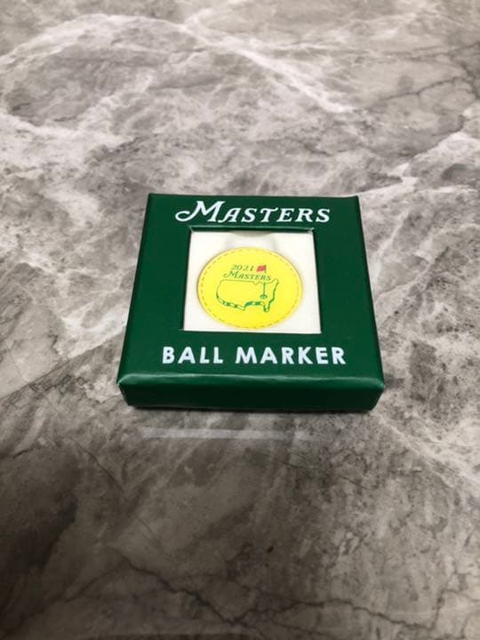 2021年　マスターズ　ゴルフ　ボールマーカー　松山英樹　優勝