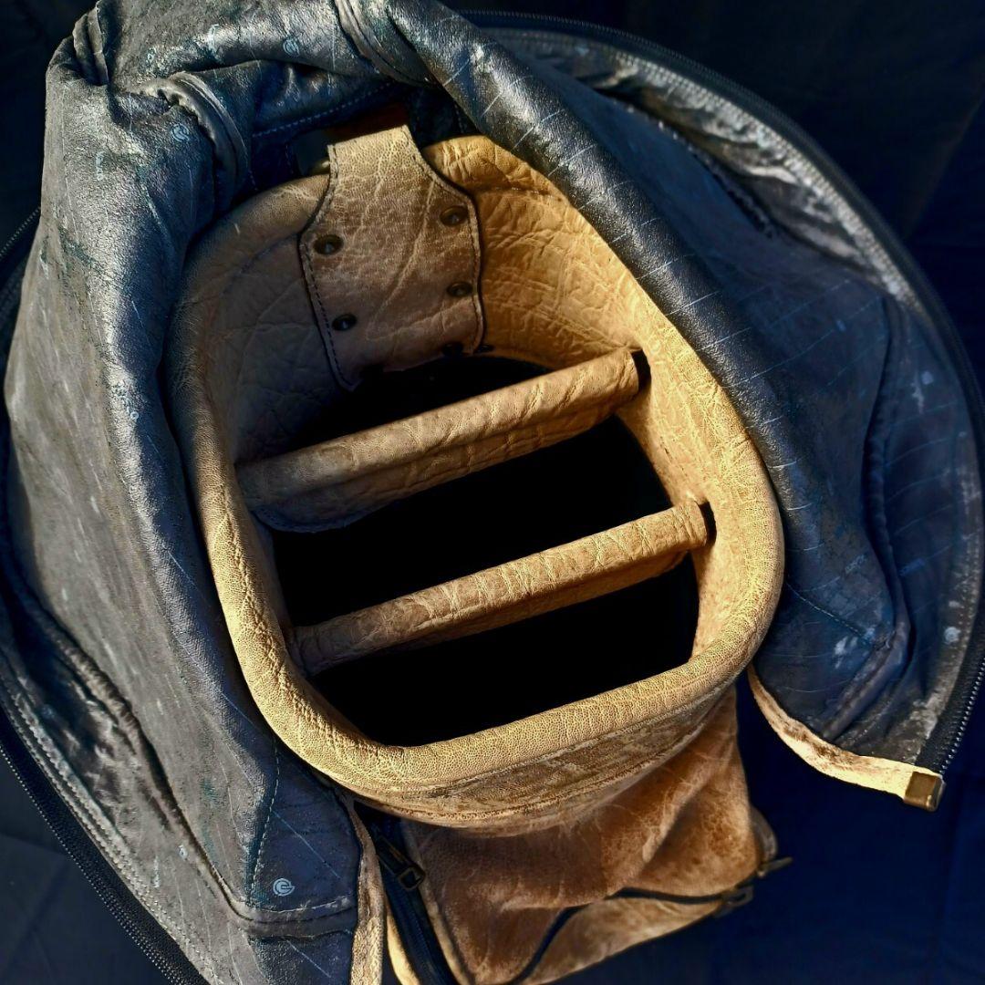 kasco キャスコ 総 象 革 エレファント キャディバッグ ゴルフ バッグ