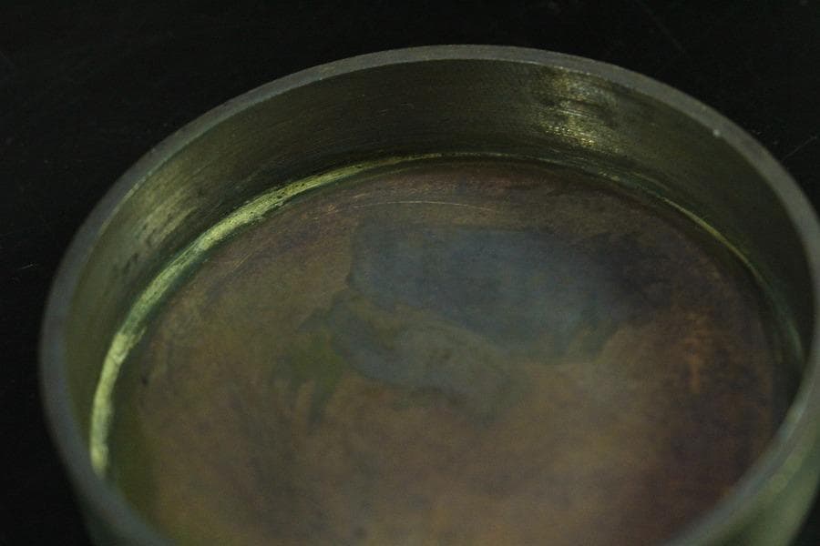 中国美術 文昌閣 在銘 刻文字 円形 蓋物(K-YC396)