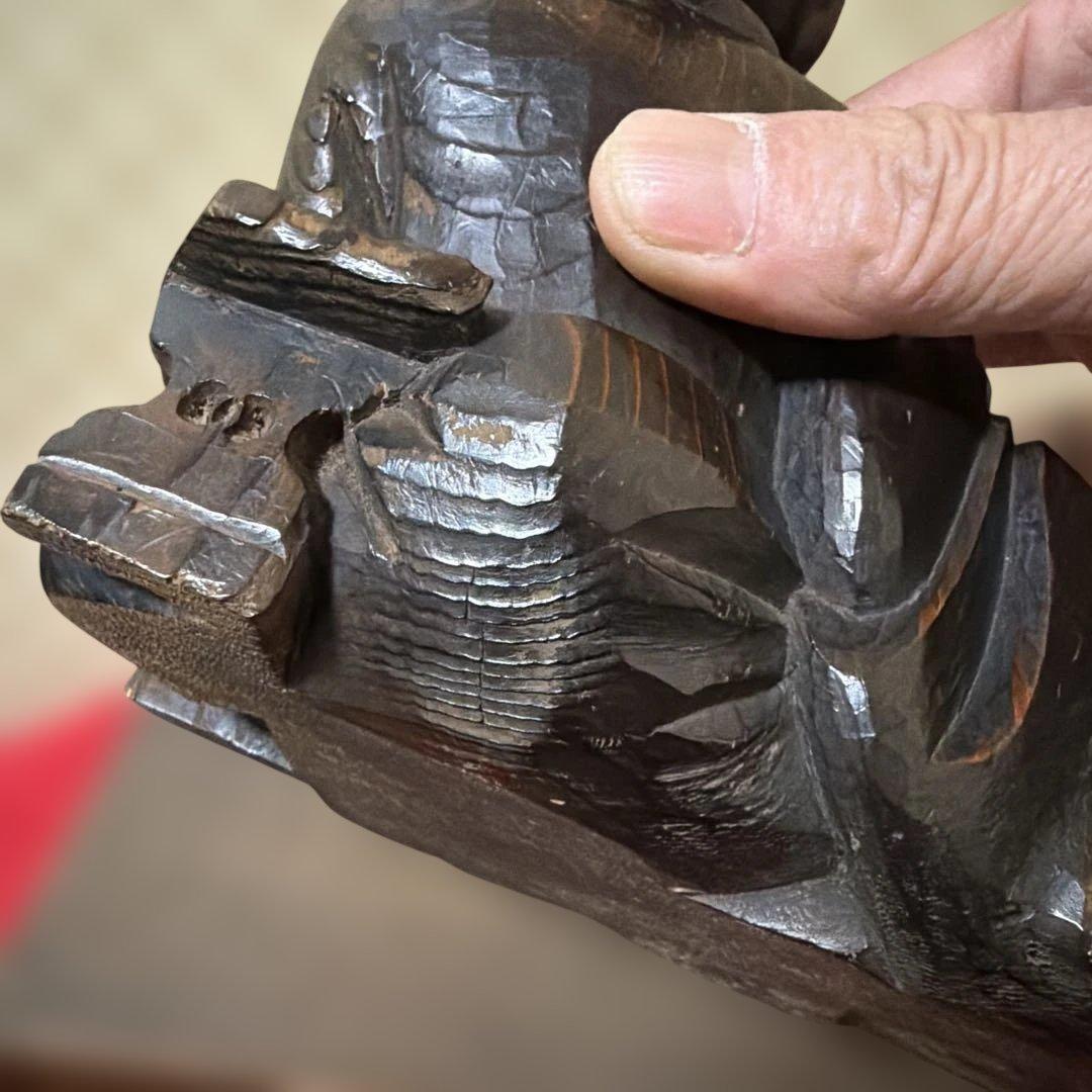 「柿本人麻呂像」木彫　神像　頓阿法師