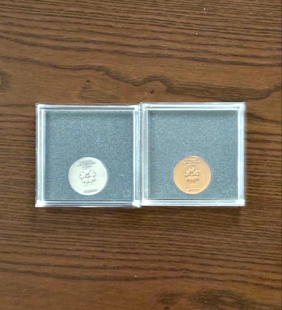 日本万国博覧会 EXPO'70 記念メダル 銀・銅2点セット （外箱なし） ⑨