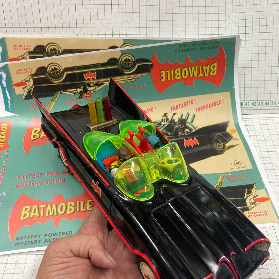 1960年代アオシン製の初期の珍しい黒の バットマンかー黒は！殆ど出てきません