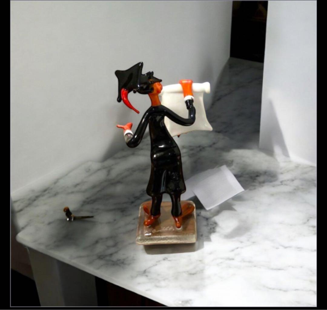 ムラーノガラス 卒業生 フィギュア