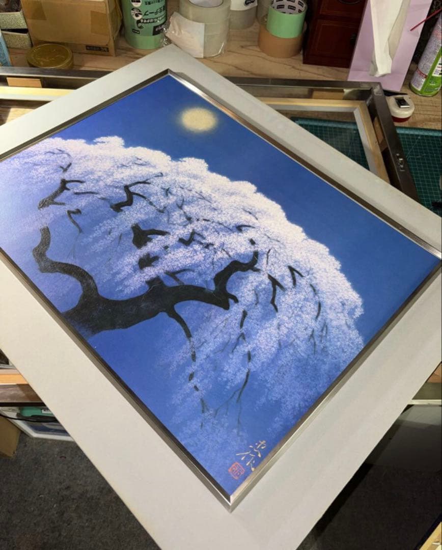 絵画　額縁　複製画　ガラス