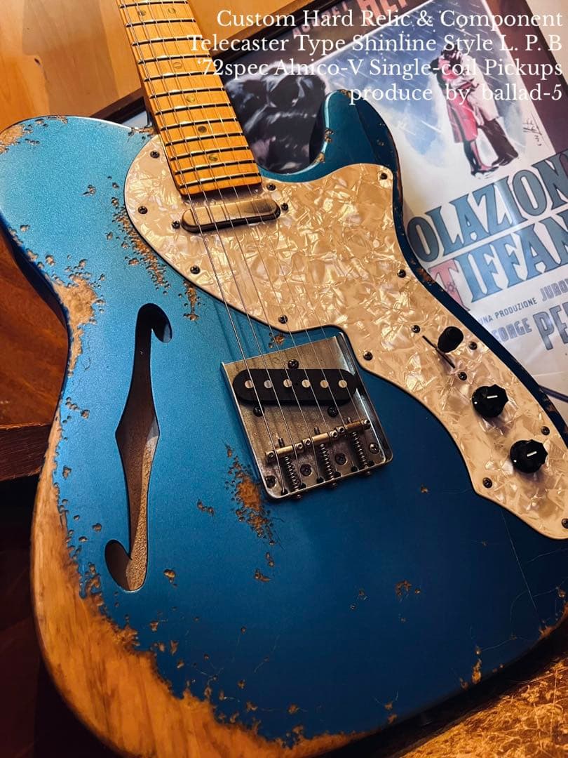 ハードレリックテレキャスターシンラインタイプ/アルニコVピックアップ/LPB