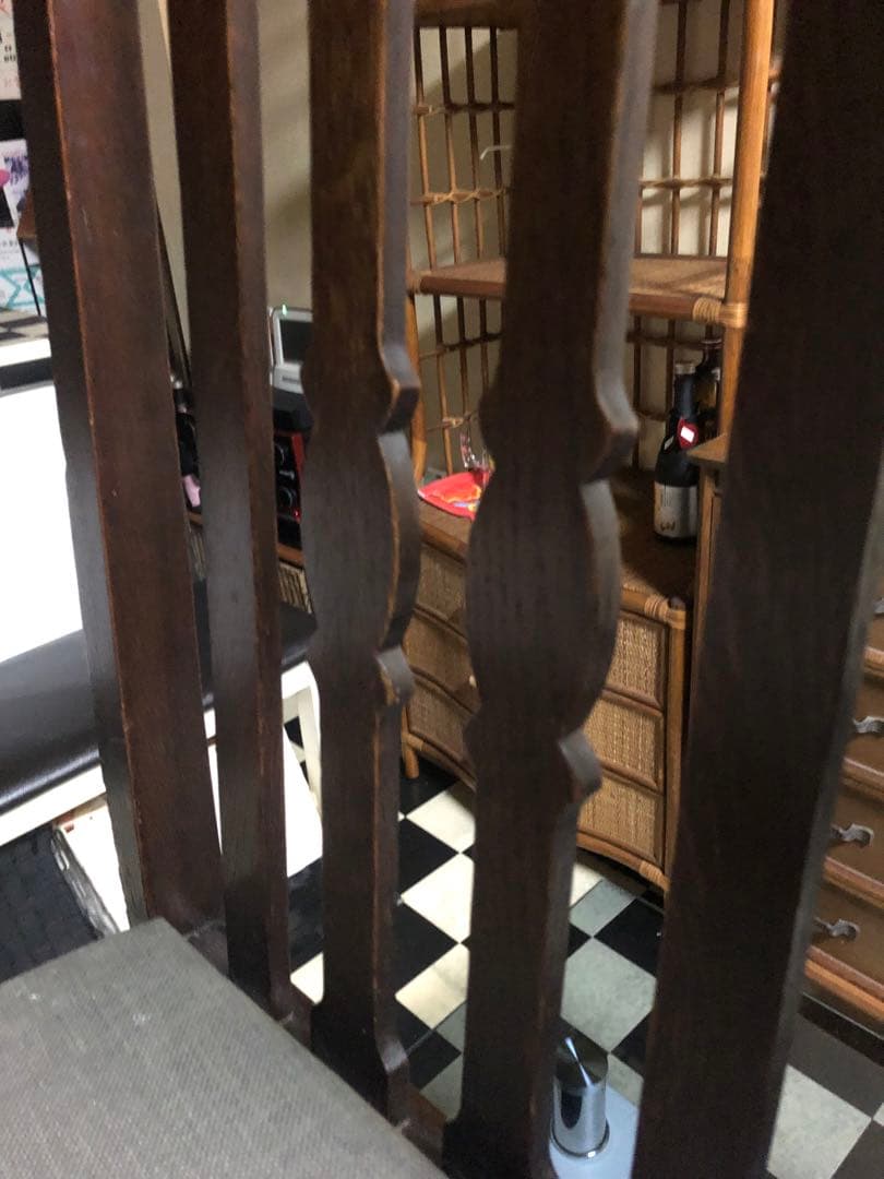 希少♦️北欧♦️高級 アンティーク ハイバック チェア♦️ツイストレッグ♦️送料込