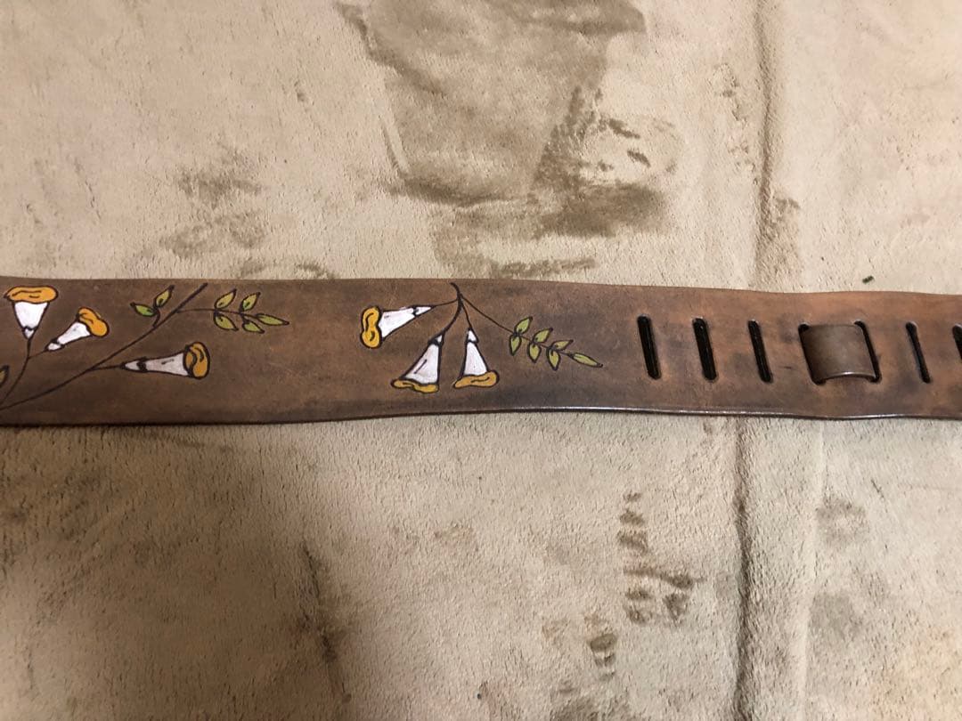 ギター レザーストラップ　特注 別注 アメリカ製ハンドメイド