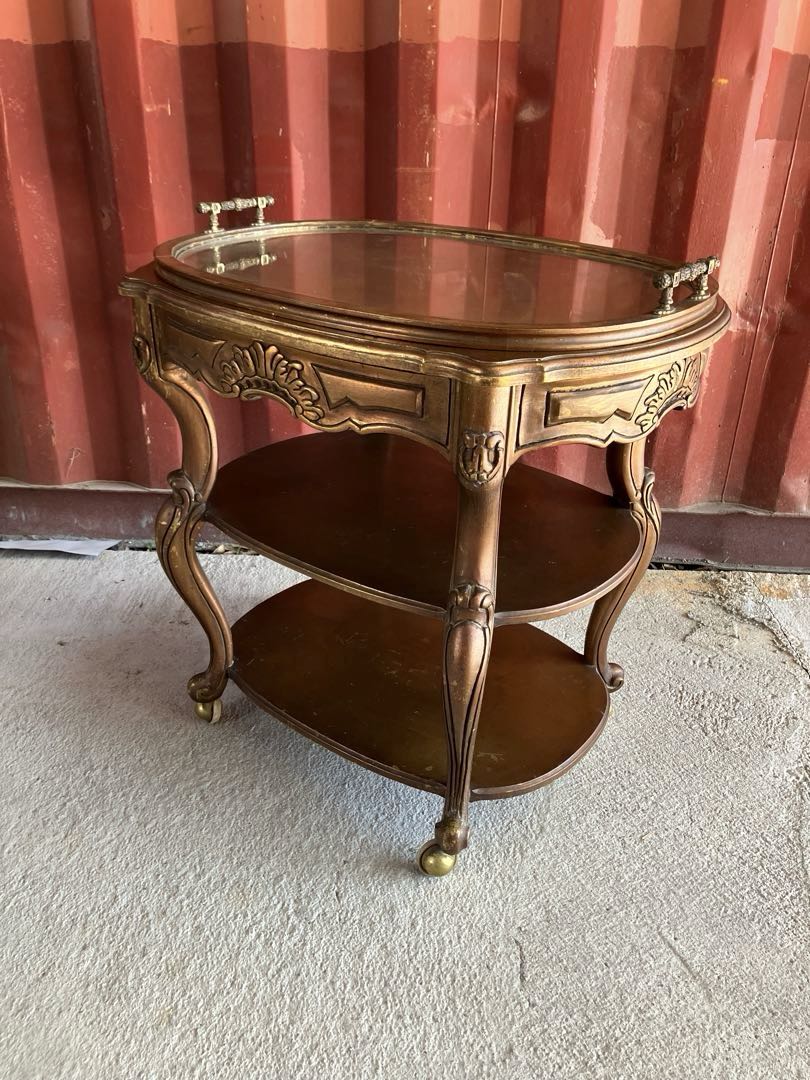 レア　ヴィンテージ　クラシカルワゴン　トレイ付き