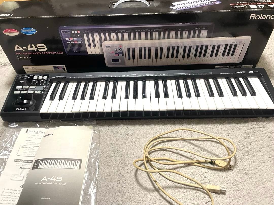 Roland A-49 black midiキーボード 49鍵