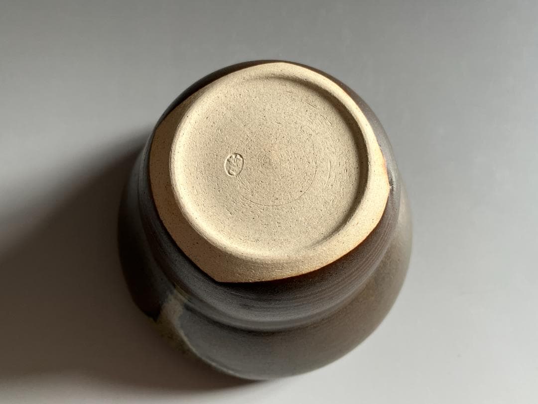 久田宗也書付　陽炎園　膳所焼　箪瓢　建水　茶道具　表千家