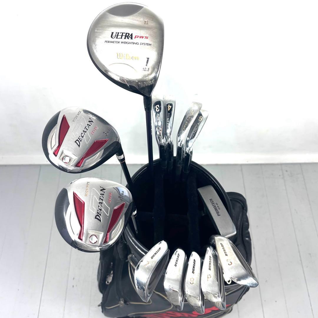 本格派 メンズゴルフクラブ 13本 フルセット ゴルフセット お試し ウィルソン