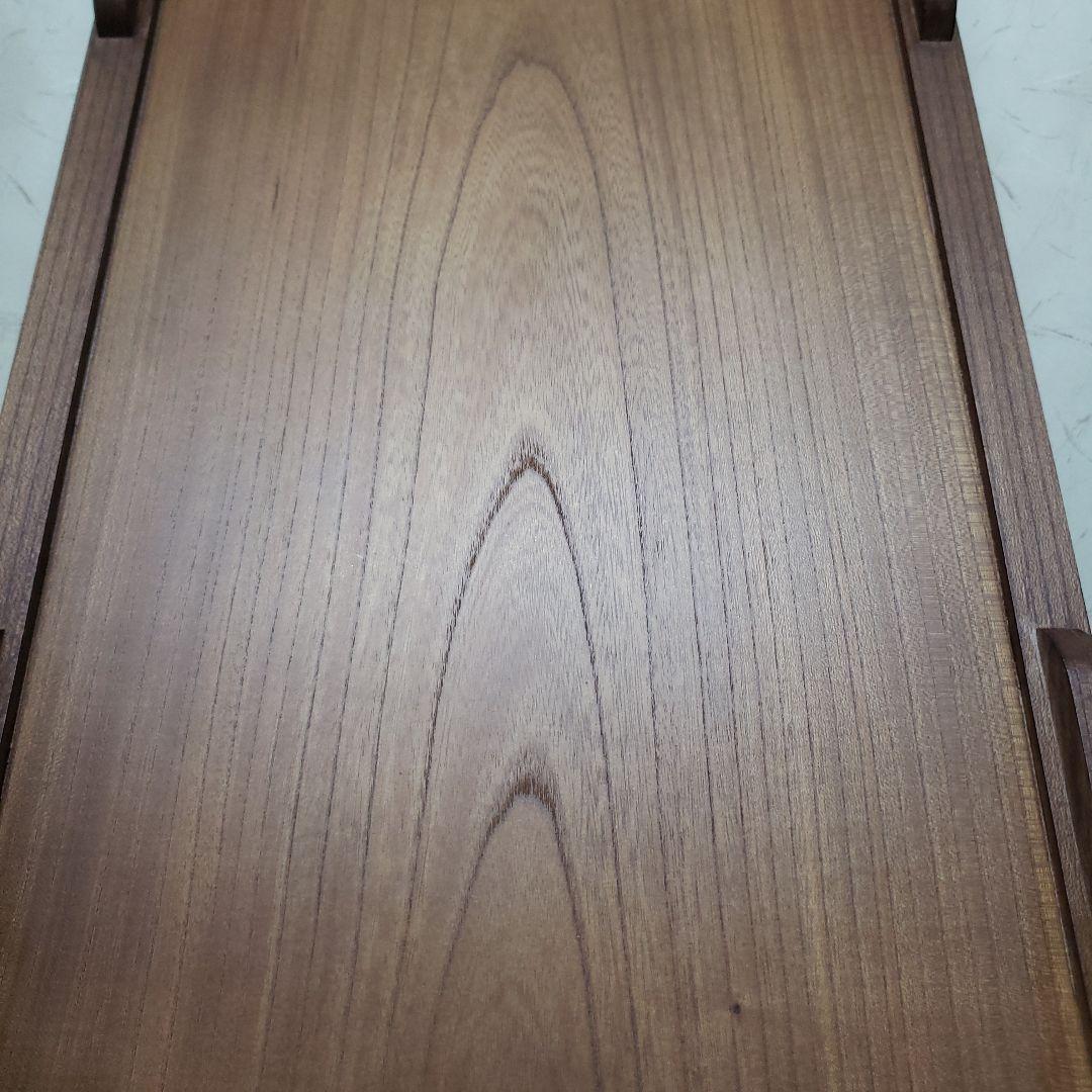 蔵出し特価　本欅無垢材　花台　艶消し ５９×３５×１０cm