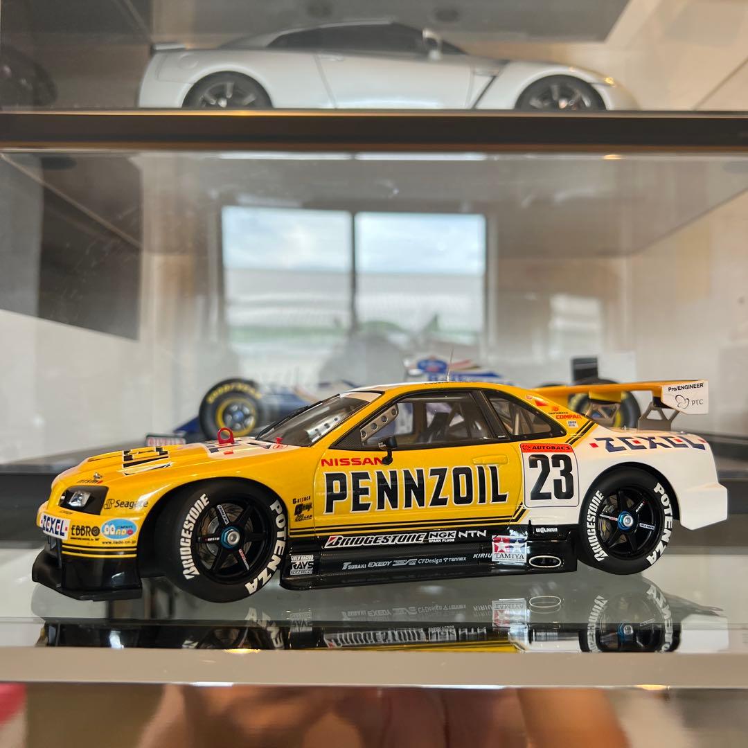 オートアート製2001年JGTC日産R34GTRペンズオイルゼクセル