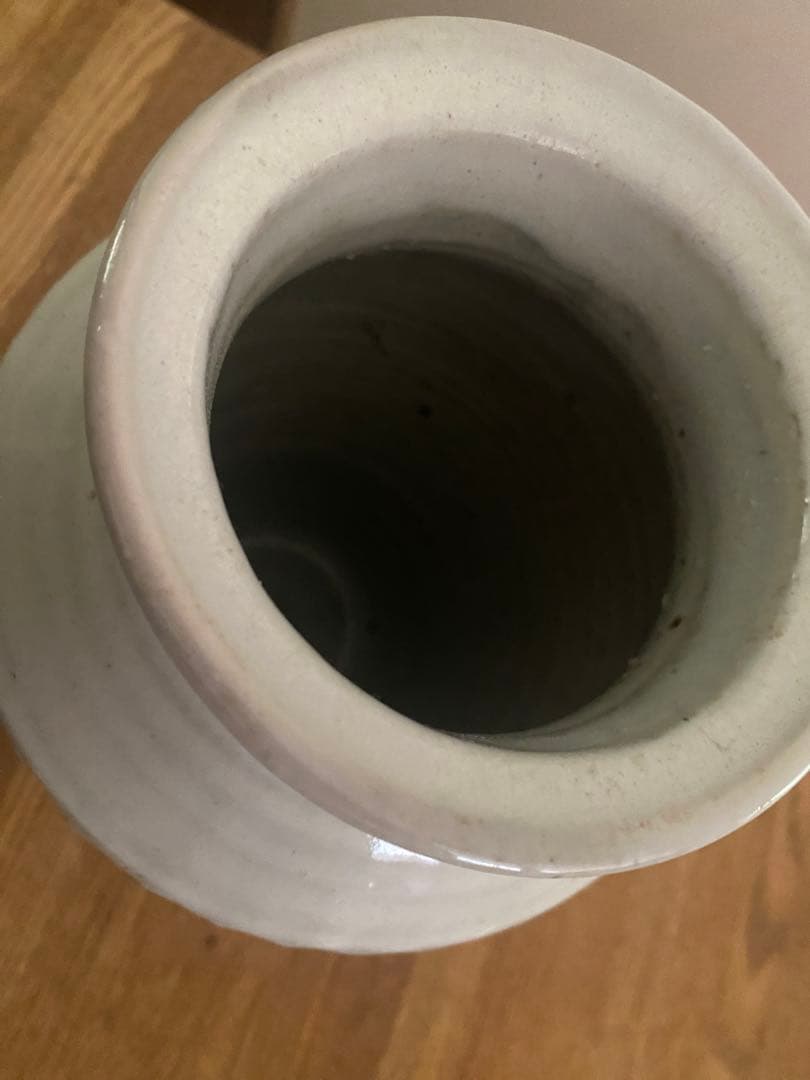 陶器　花器　島根県松江　袖師窯 尾野友彦　しのぎ